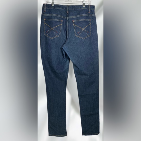 Moto Blues Stretch Skinny Jeans Size 14 - Picture 2 of 9